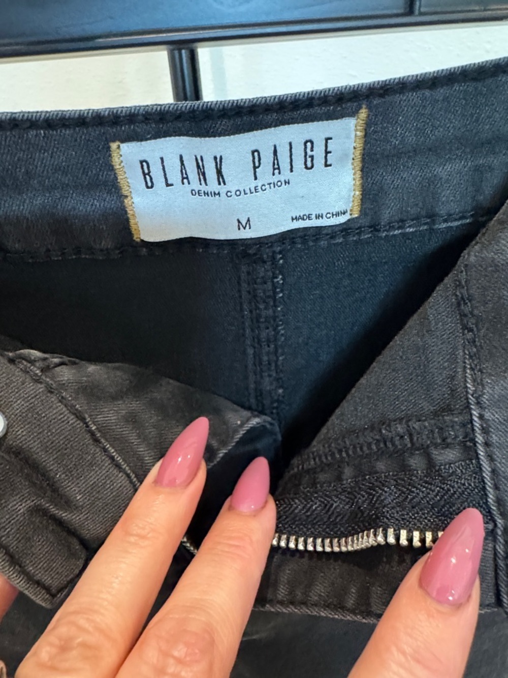 Blank Paige Black Denim Jeans - Flattering High Rise - Picture 2 of 3